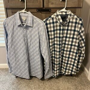 Banana Republic Lot of 2 Men’s Button Down Shirt Sz L